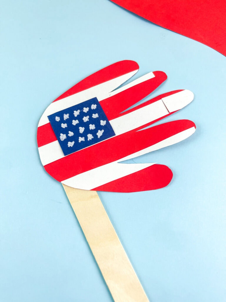 American Flag Handprint Craft