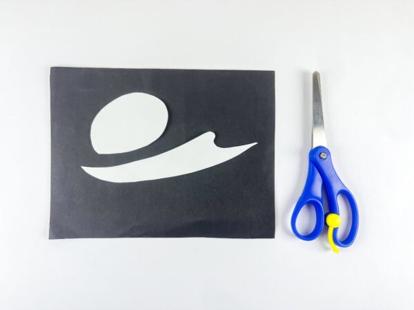 White paper pieces for orca craft