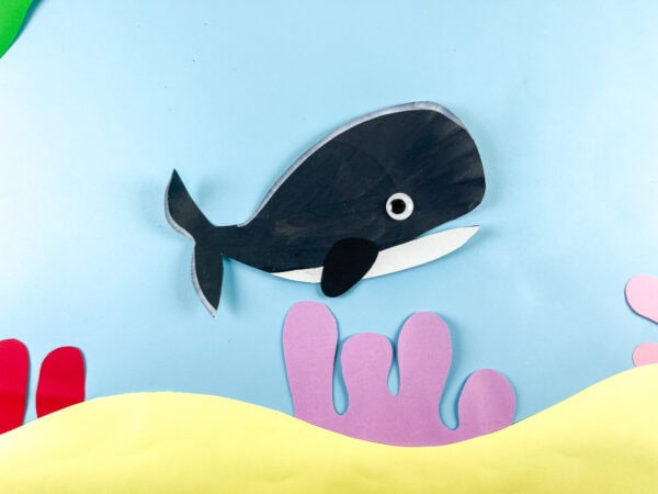 Orca whale craft ocean scene