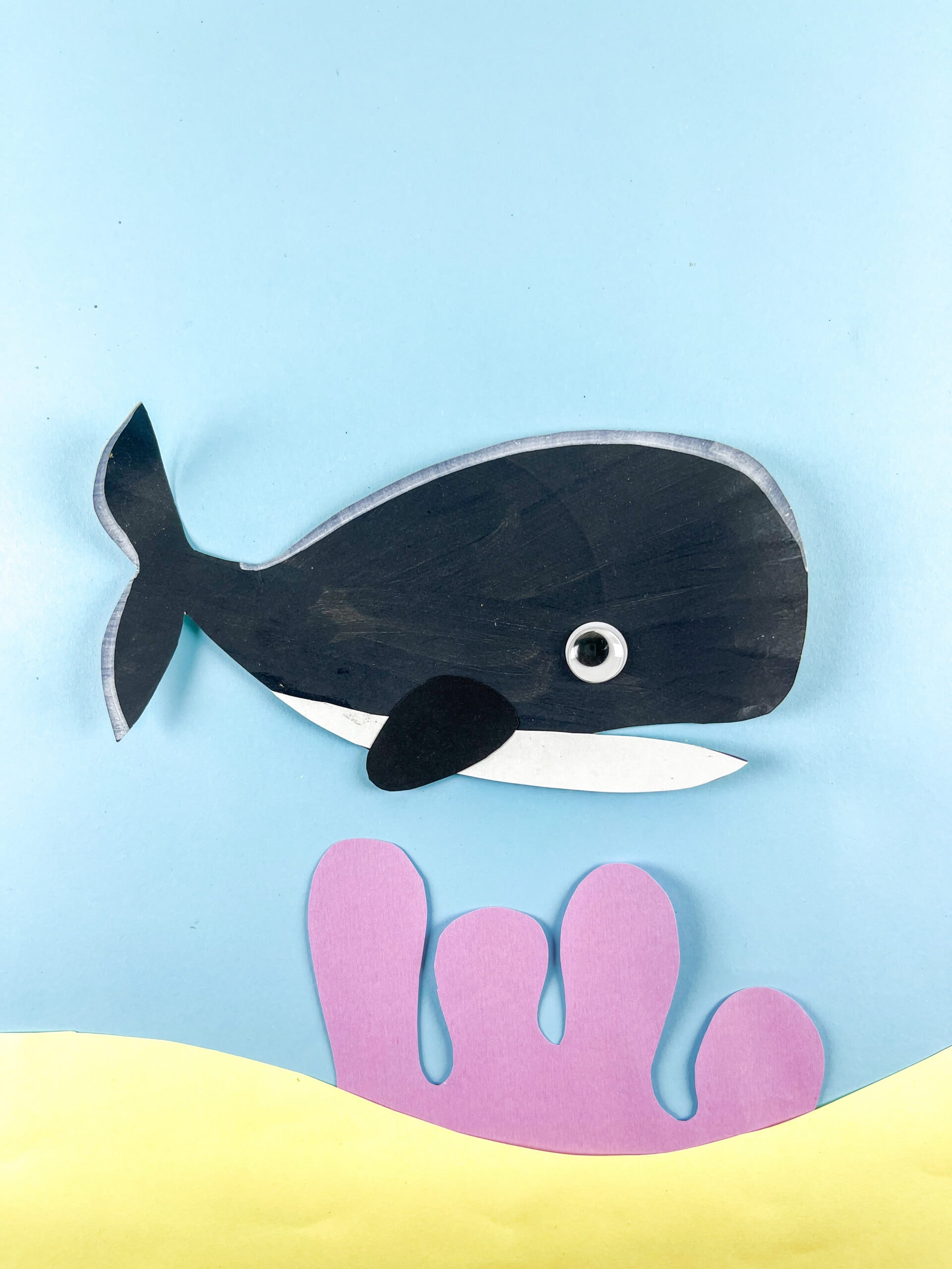 orca whale craft for preschoolers