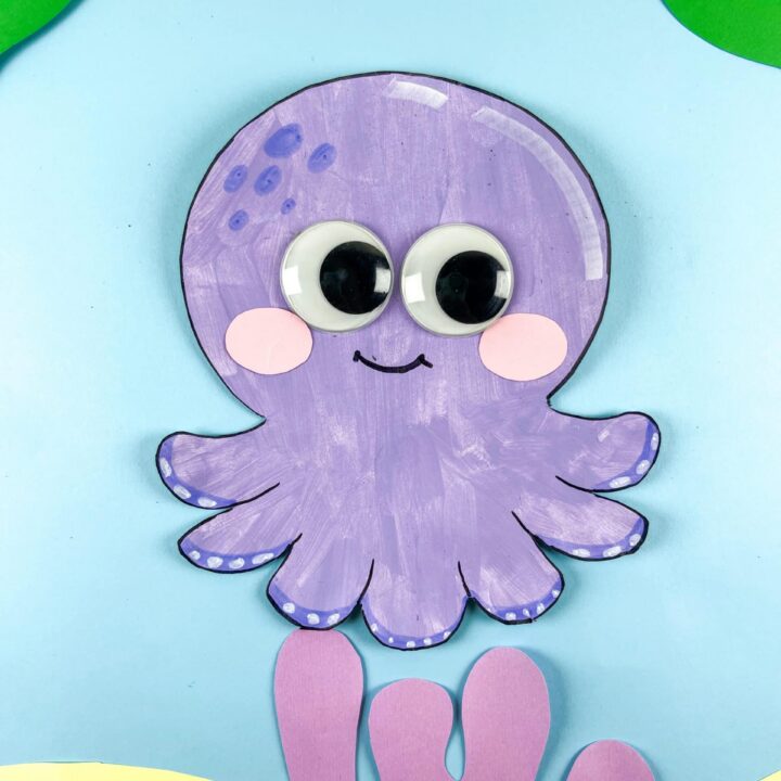 octopus paper plate craft