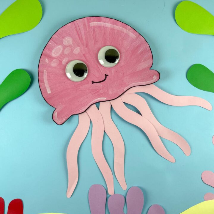 Paper Plate Jellyfish Craft