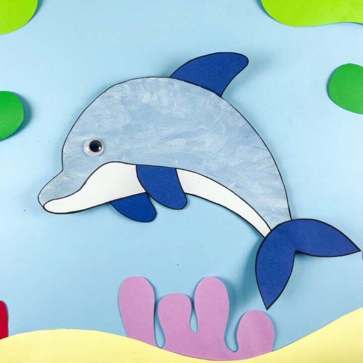 Paper Plate Dolphin Craft