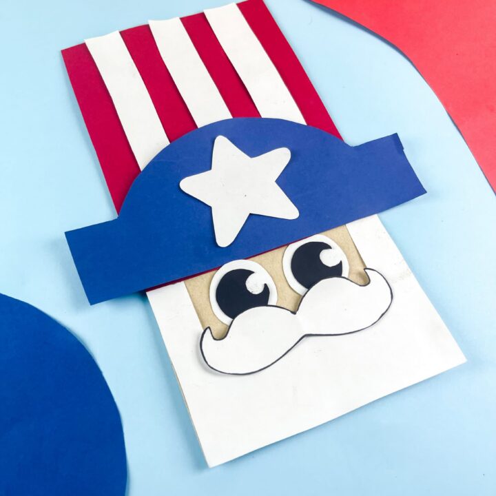 Uncle Sam Paper Bag Craft