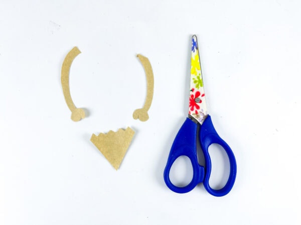 Paper arms and pencil tip pieces for craft