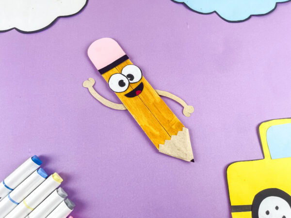 Angled pencil craft display
