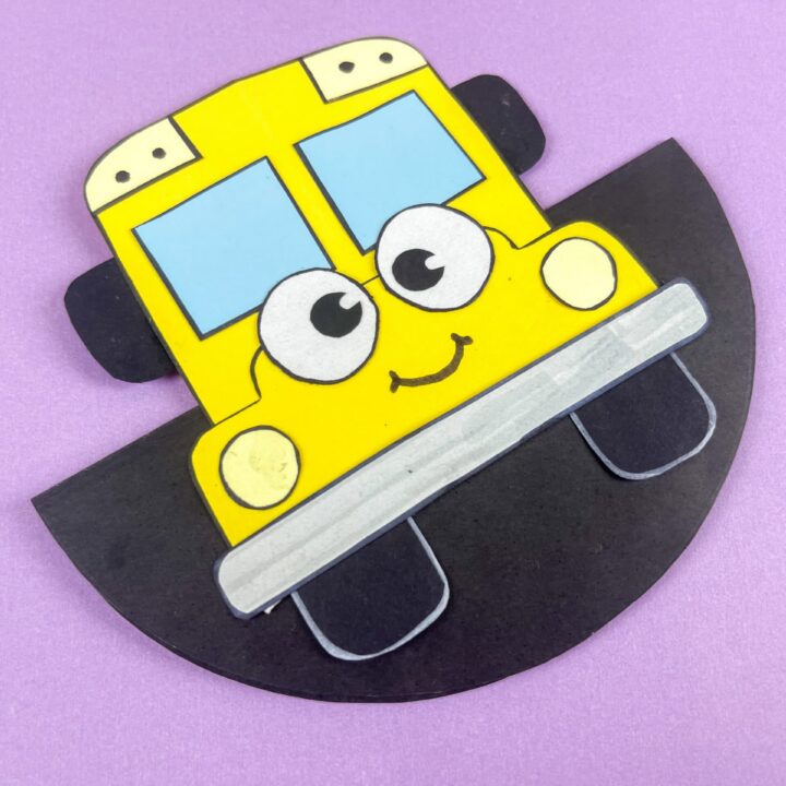 Rocking School Bus Paper Plate Craft