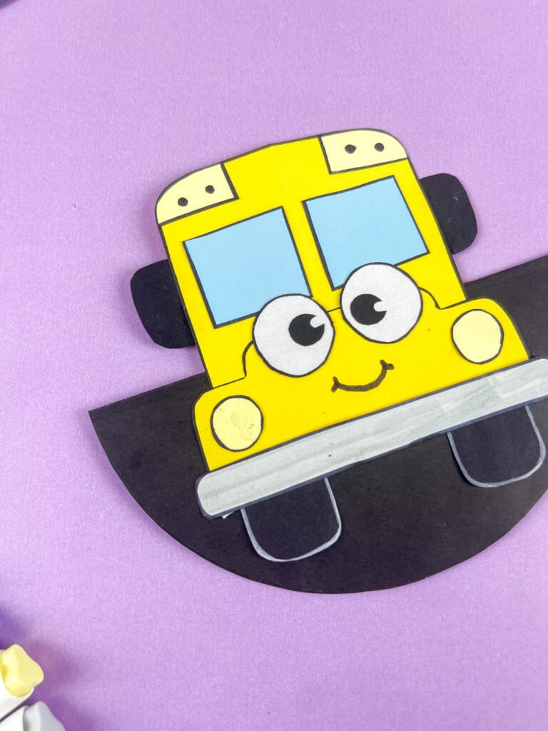 rocking school bus paper craft
