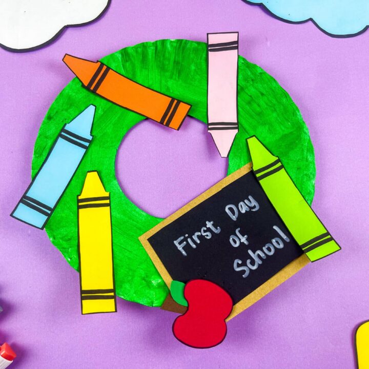 First Day of School Wreath Craft