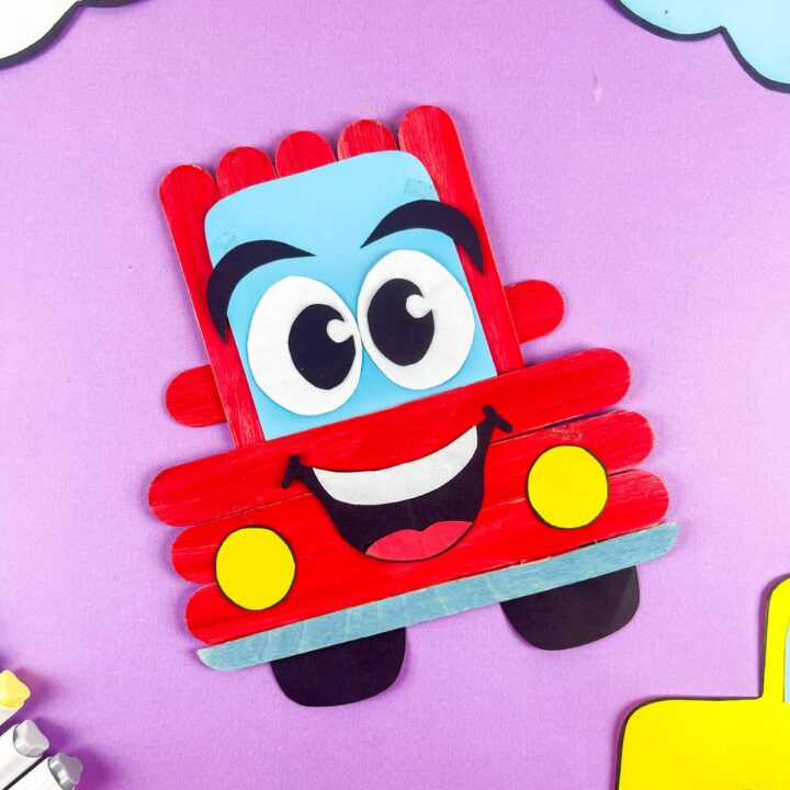 Popsicle Stick Car Craft