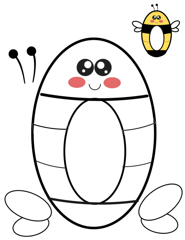 number 0 printable insect craft