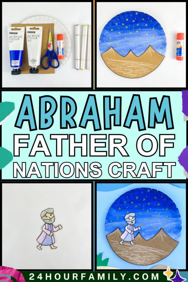 Abraham Father of Nations craft collage