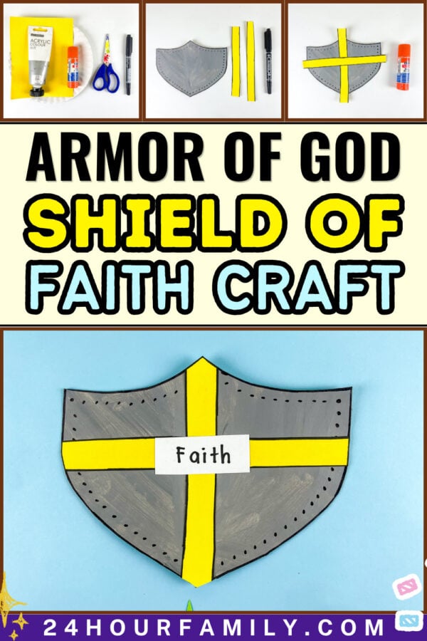 Armor of God Shield of Faith craft collage