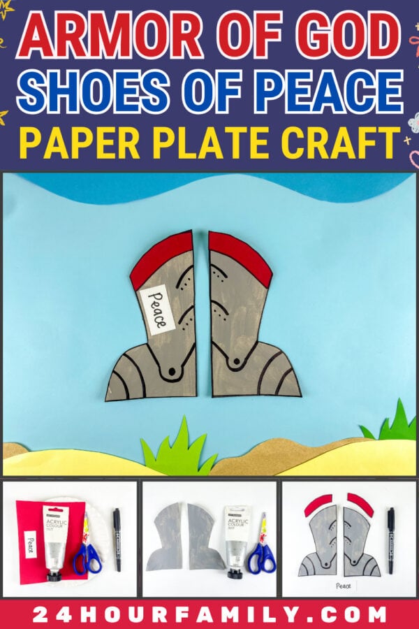 Armor of God Shoes of Peace craft poster