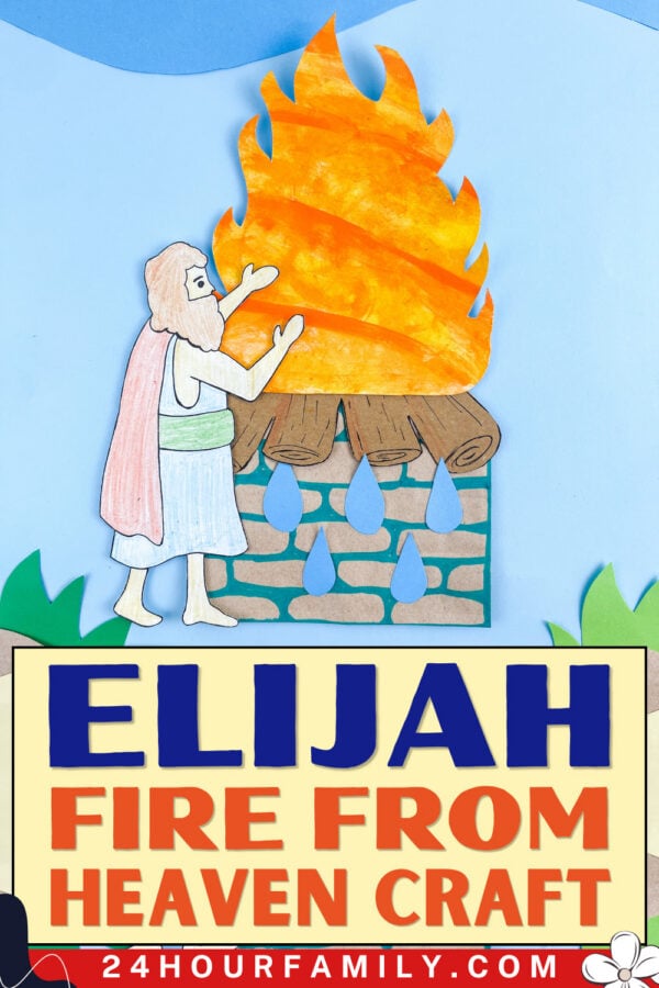 Elijah Fire From Heaven craft completed project