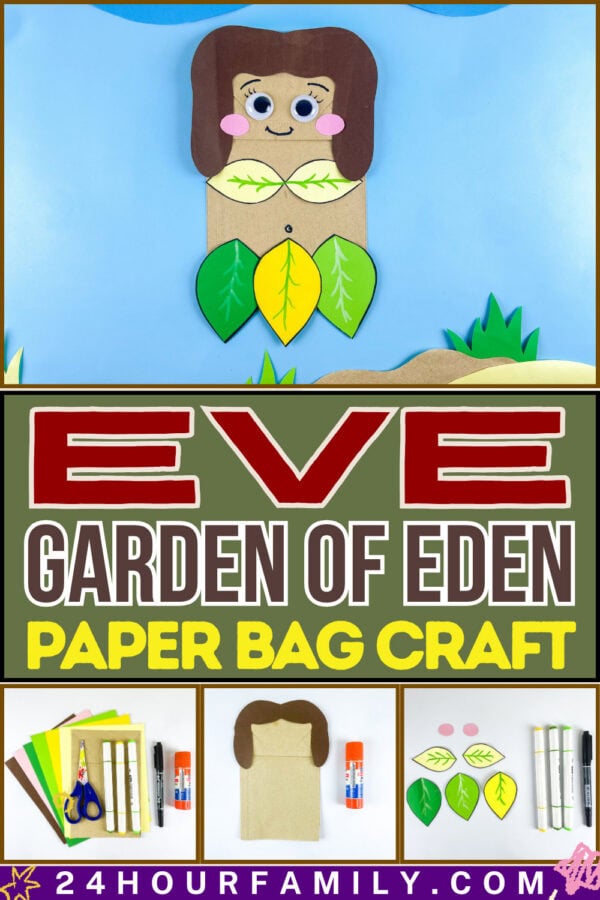 Eve Garden of Eden craft title image collage.
