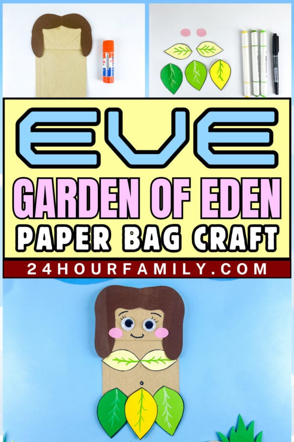 Eve Garden of Eden craft collage and materials
