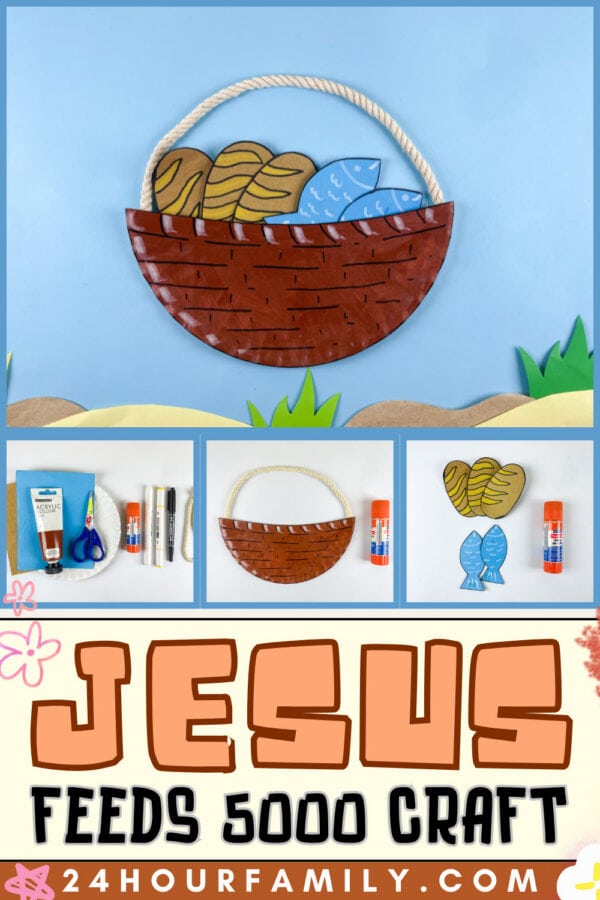 Jesus Feeds 5000 craft collage
