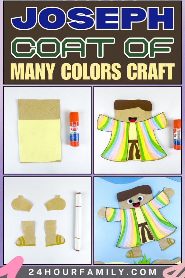 Joseph Coat of Many Colors craft collage title image.