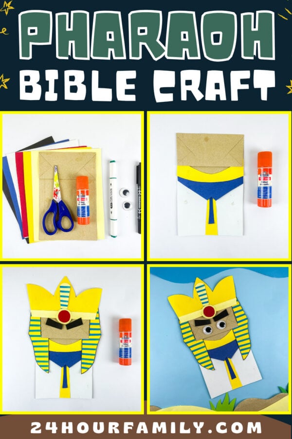 Pharaoh Bible craft collage title image.