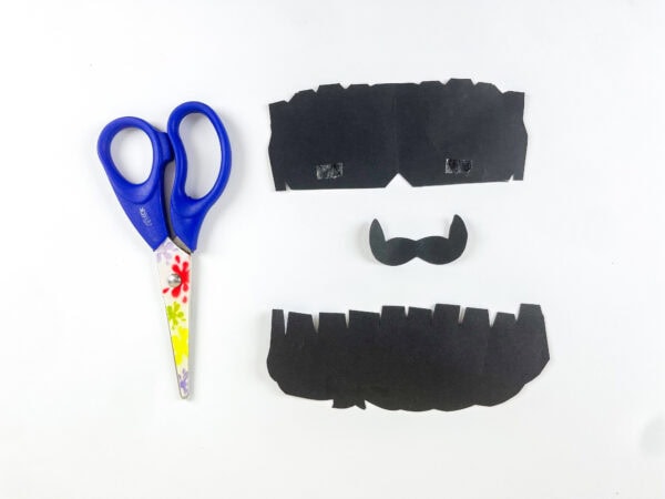 Cut hair, beard, and mustache pieces