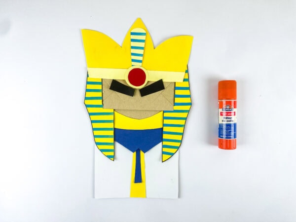 Pharaoh craft with crown and eyebrows