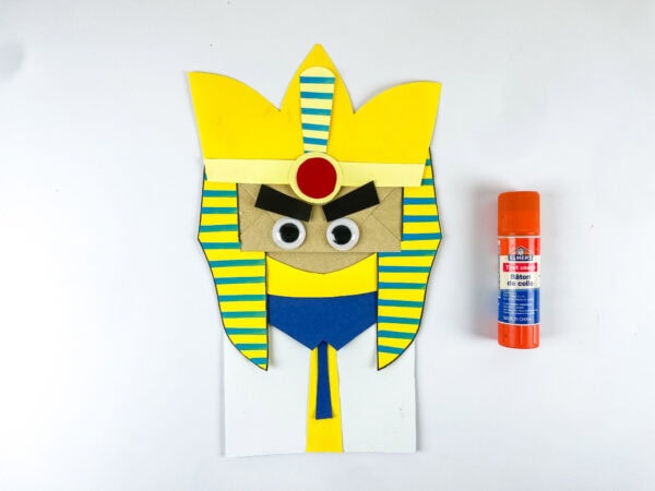 Pharaoh craft with googly eyes attached