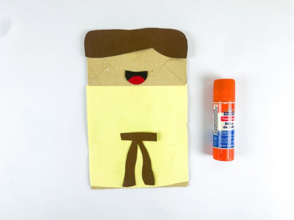 Joseph body assembled on paper bag