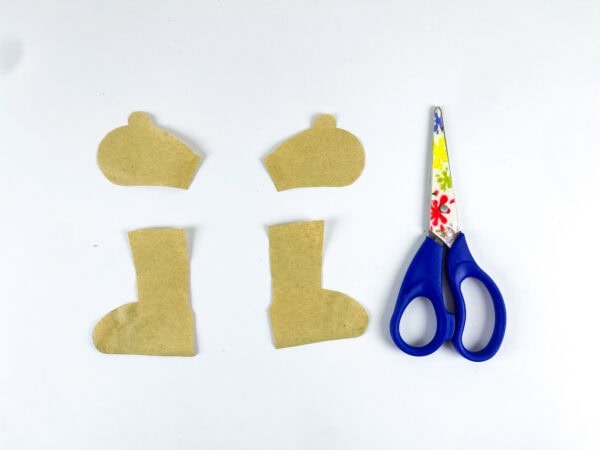 Cut out arms and legs pieces