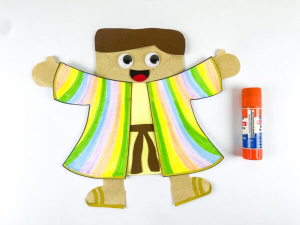 Joseph craft with googly eyes added