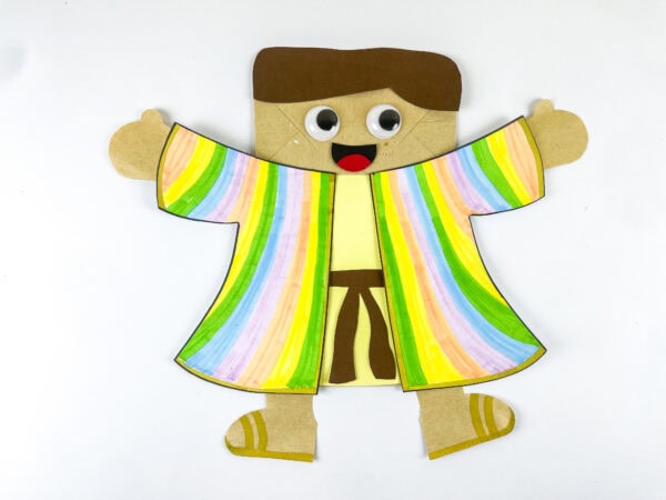 Completed Joseph Coat of Many Colors craft