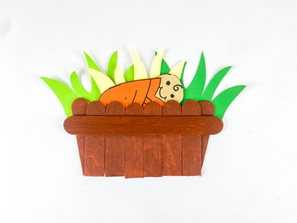 Completed Baby Moses basket craft