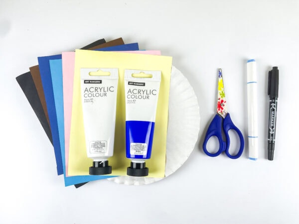 Craft supplies for Jonah and the Whale project