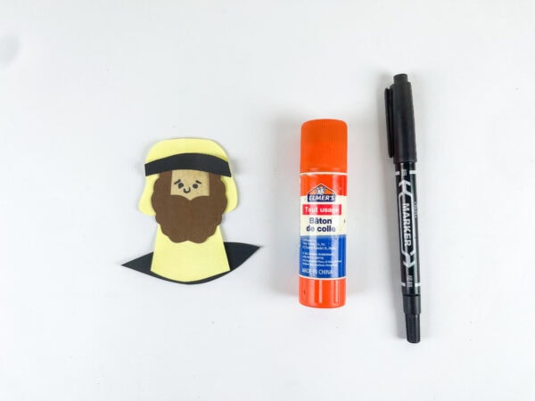 Assembled Jonah paper character