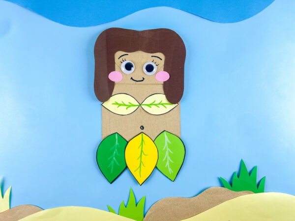 Finished Eve paper bag craft