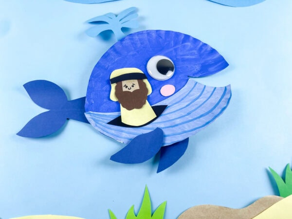 Whale craft in ocean scene