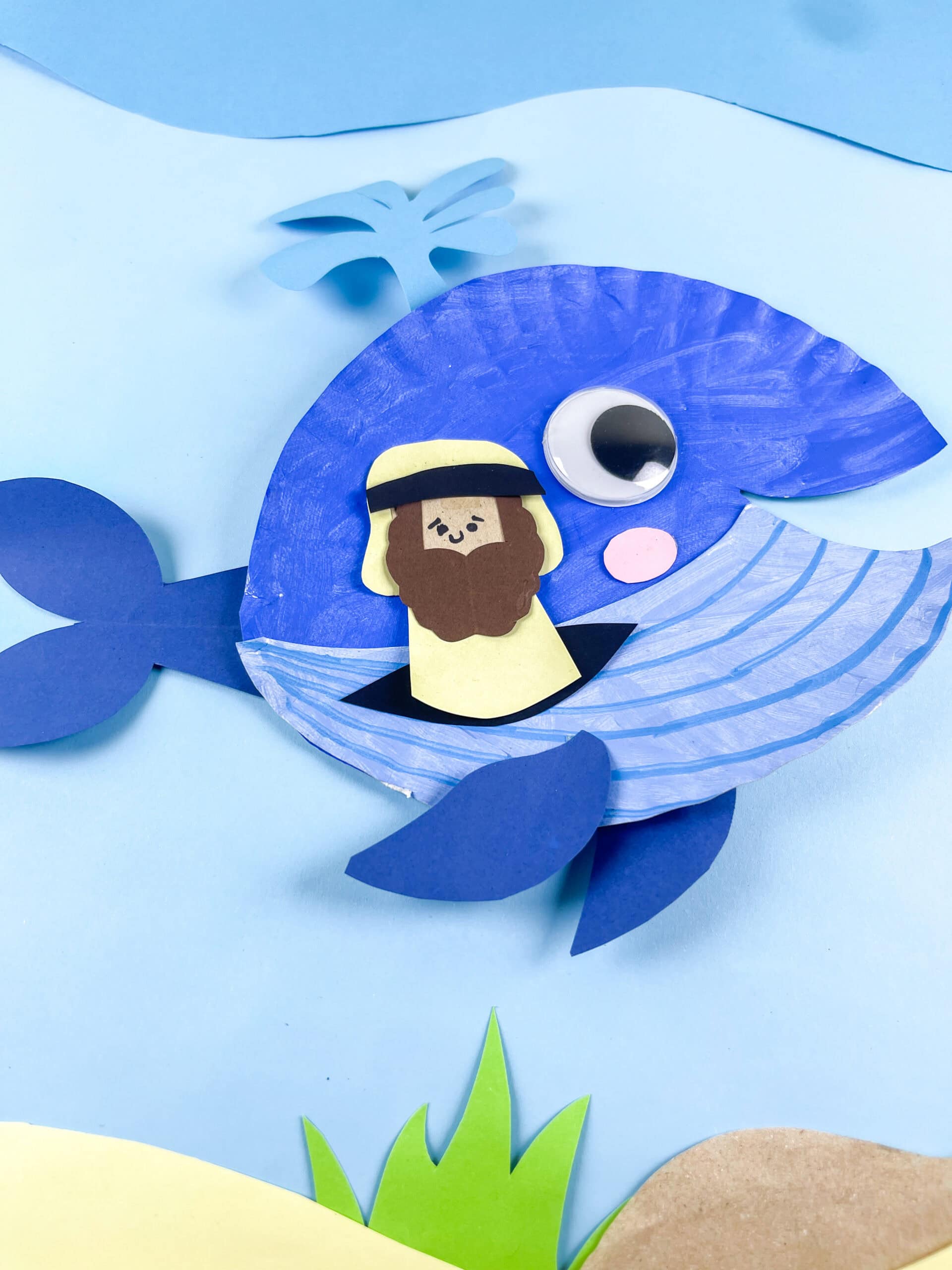 Jonah and the whale craft for preschoolers bible craft
