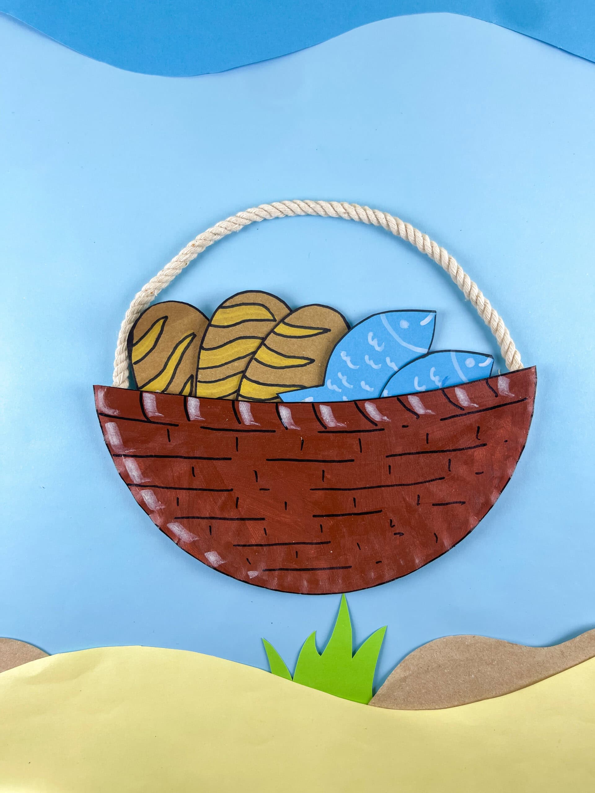 Jesus feeds the 5000 craft for kids