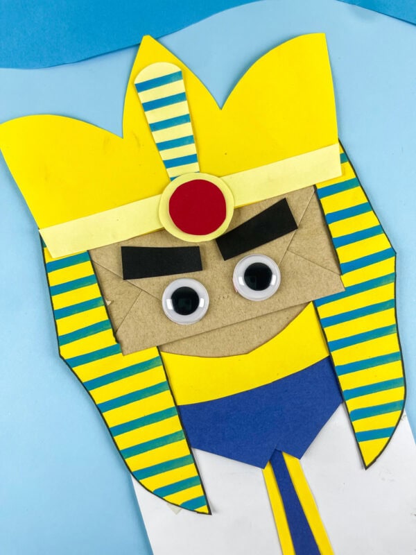 Close-up of finished Pharaoh craft