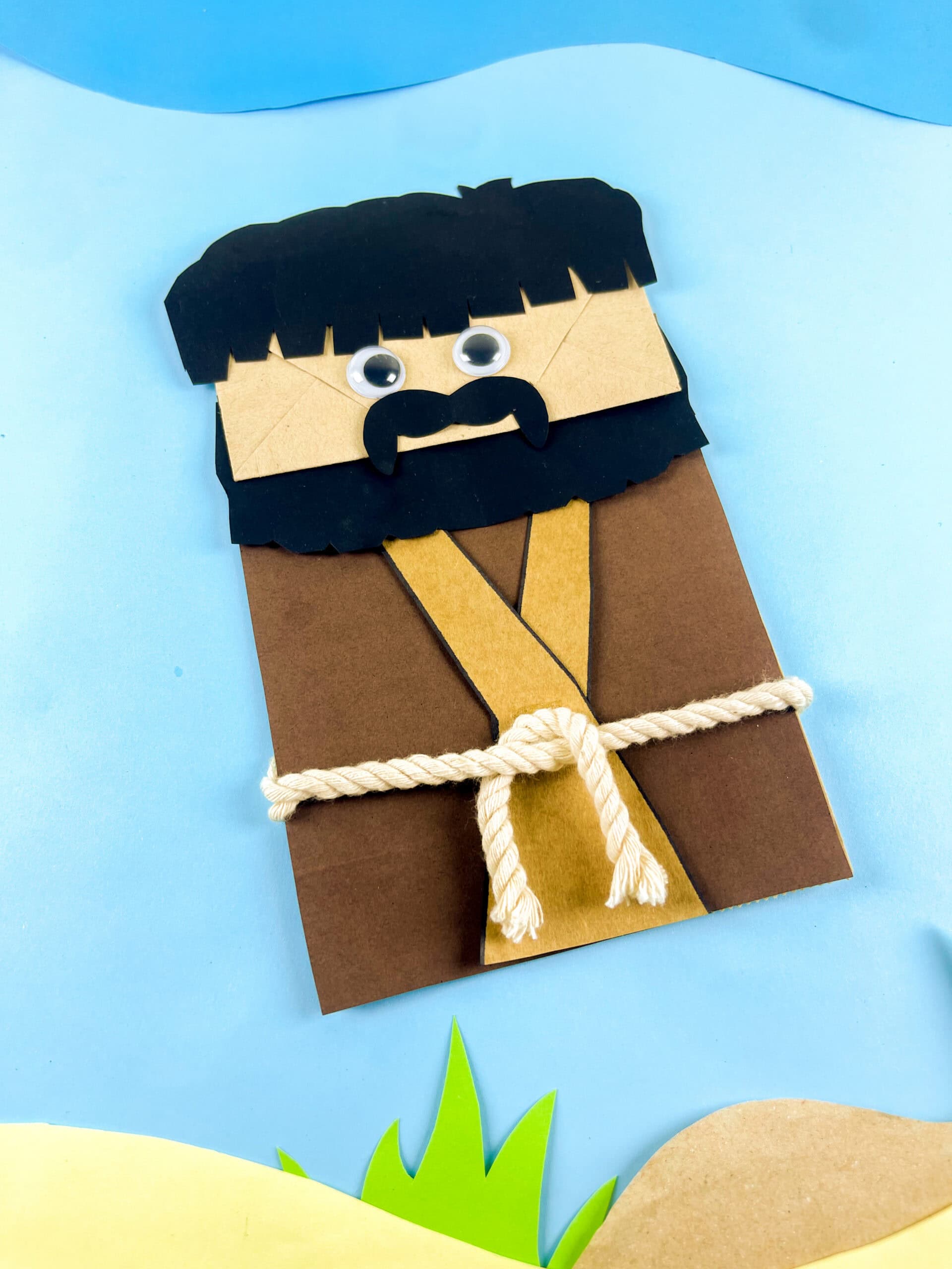 Moses paper bag craft