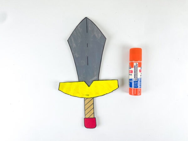Assembling Sword of the Spirit craft with glue
