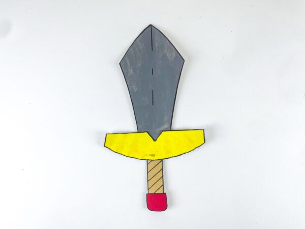 Finished Sword of the Spirit craft assembly
