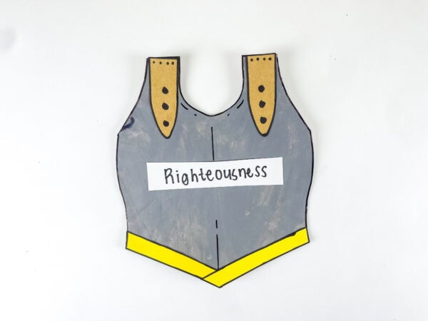 Completed breastplate of righteousness craft