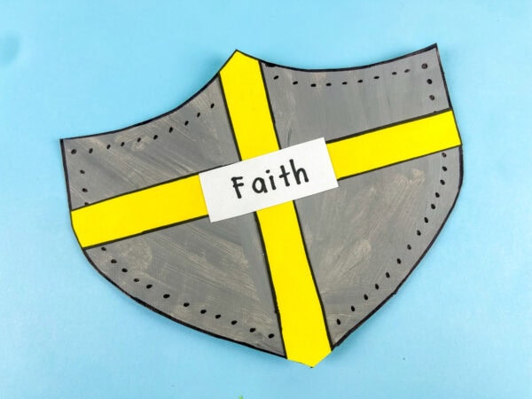 Shield of Faith craft with faith label