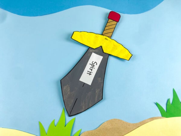 Sword of the Spirit craft with landscape background