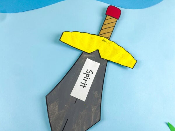 Sword of the Spirit craft on blue background