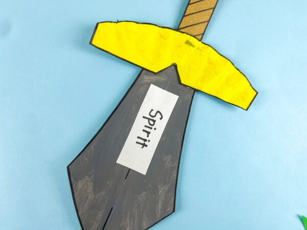 Close-up of Sword of the Spirit craft