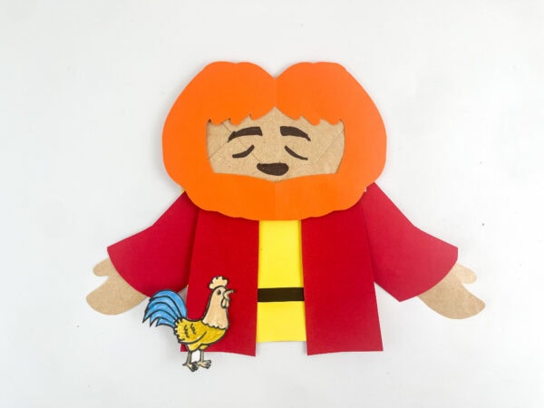 Finished Peter Bible paper craft