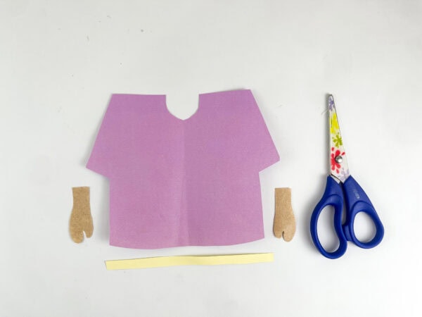 Sarah robe pieces for paper craft