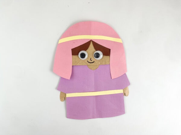 Finished Sarah Bible paper craft